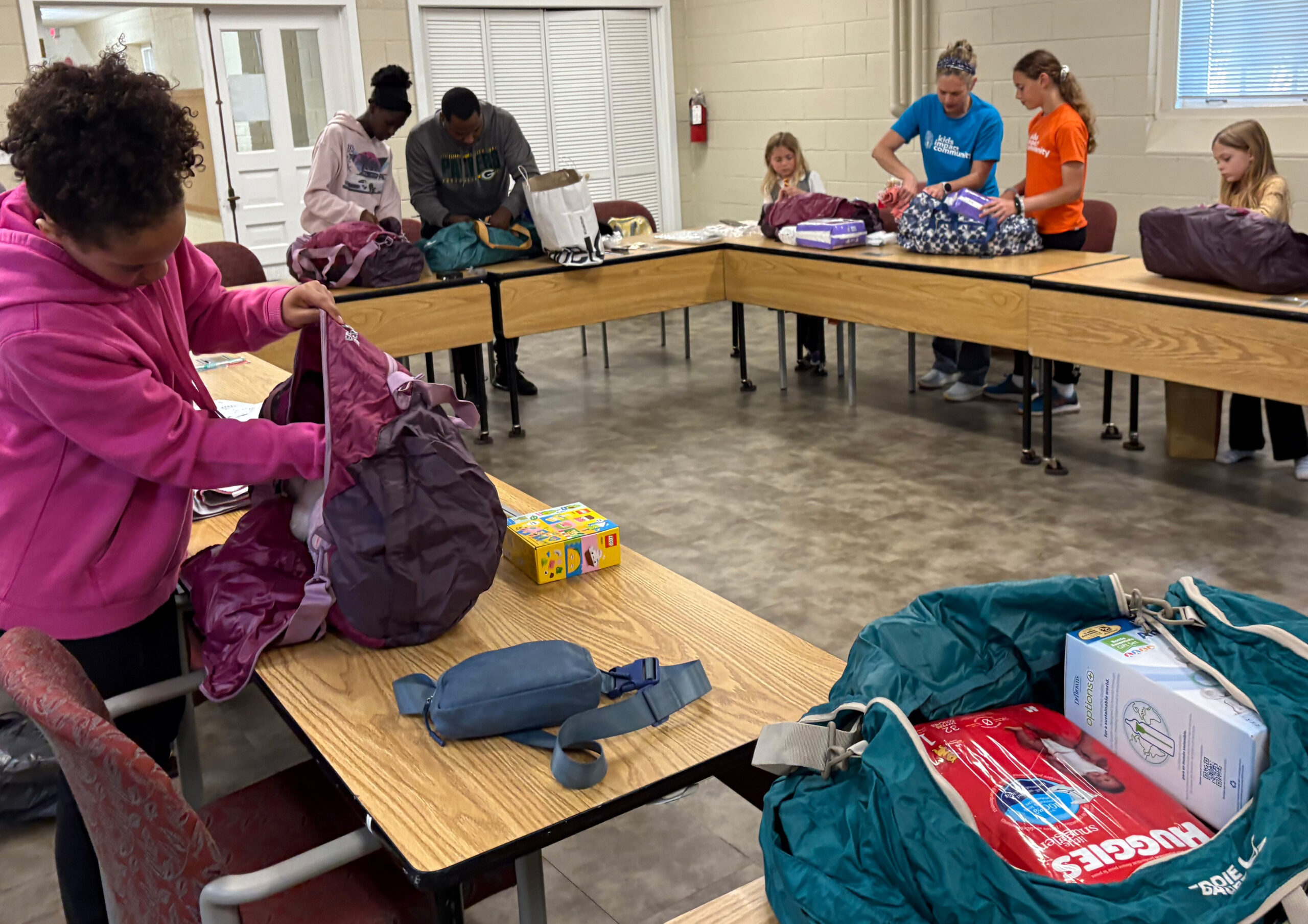 Pack Duffel Bags for Kids in Foster Care with Kids Matter Inc.